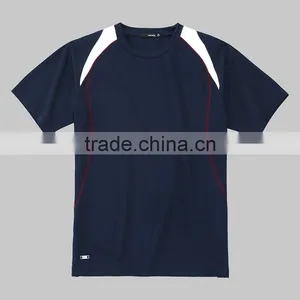Fashion Black/red Color Block Dri-fit Mens Sports T Shirt thumbnail-3