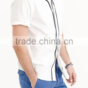 2015 New Arrival SHORT-SLEEVE VINTAGE OXFORD BASEBALL MEN SHIRT thumbnail-2