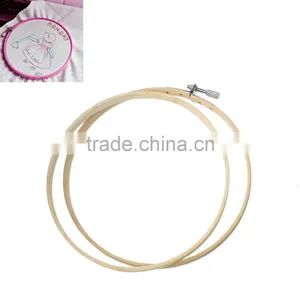 Tools Cross Stitch Supplies Circle Round Natural Bamboo Embroidery Hoops thumbnail-1