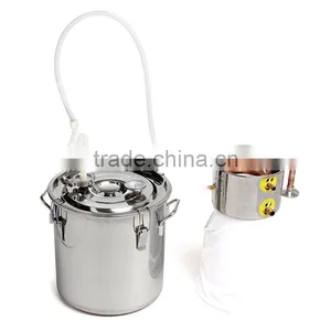 High Quality Best Price 18L Copper Moonshine Ethanol Alcohol Water Distiller Still Stainless Boiler thumbnail-2