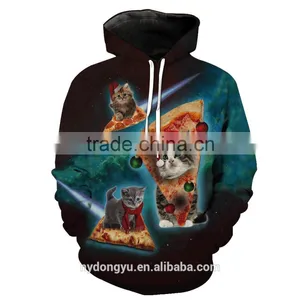 Christmas Cat Bell Ball 3D Pinted Hoodies/blue n g Unisex 3D Printed Sweatshirt Hoodies/hot Sell Christmas 3D Hoodies thumbnail-2