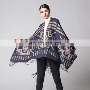 Cross Plum Lengthening Cashmere National Wind Travelling Shawl Scarf thumbnail-1
