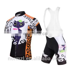 Cat Designs Short Sleeve Cycling Jersey Bike Wear Breathable Bicycle Clothing Cycling Clothes Women thumbnail-3