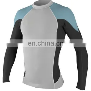 Wholesale Mma Bjj Compression Shirts Rash Guard Rashguard Lycra thumbnail-6