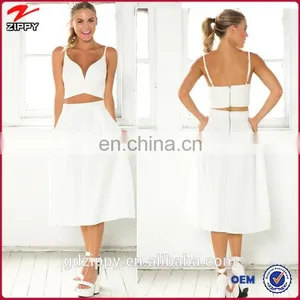 New Fashion A-line Chic Mid-calf Length and High Waist Skirt, Fashion Women Divided Skirt thumbnail-1