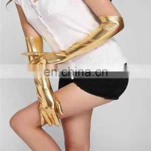 2015 Top New Fashionable Design Gloves Sexy Women Lingerie Glove Silver And Gold Available Erogenous Fancy Wet Look OPARE GLOVES thumbnail-4