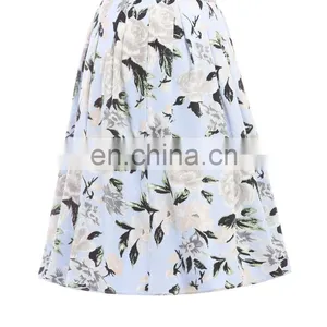 19 Colors Grace Karin Women Cotton Pinup 50S 60S Vintage Skirt Skirts CL6294-13# thumbnail-2