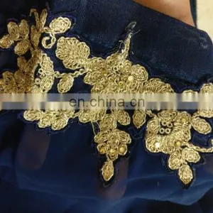 Women Blue Color Party Wear Anarkali Style Semi Stitched Dress Material 2017 (anarkali Dresses) thumbnail-5