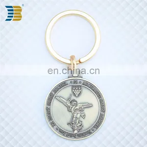 Russia Custom Made Bronze Coin Keychain With Engraving thumbnail-1