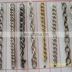 China Chain Supplier Custom Shiny Design Gold Metal Chain for Football Shoes thumbnail-2