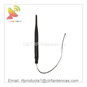 5dBi Gain Wifi Dipole Antenna Omnidirectional Rubber Duck Antenna 2.4GHz Wifi Antenna With a Pigtail Cable Extender thumbnail-1