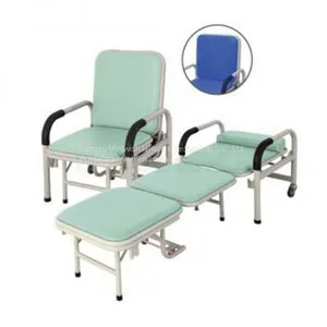 Hospital Foldable Patient Nursing Steel Power Coated Frame Recling Chair Medical Sleeping Chair for Sale thumbnail-1