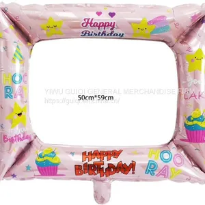 Foil Balloon Happy Birthday Square Helium Balloon Mylar Balloon Party Balloon Decoration Balloon thumbnail-1