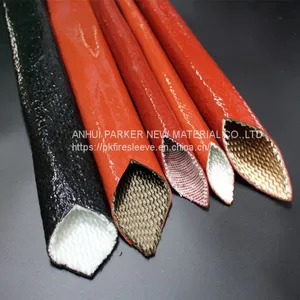 Silicone Coated Fiberglass Fire Resistant Hydraulic Hose Sleeve thumbnail-3
