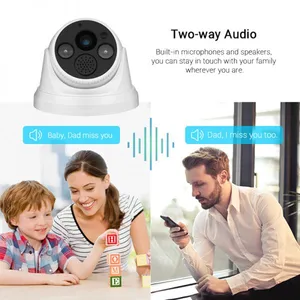 New Sell H. 265 2.0/5.0MP Two-Way Audio Home Surveillance Wireless WiFi IR Dome IP Camera From CCTV Camers Suppliers thumbnail-2