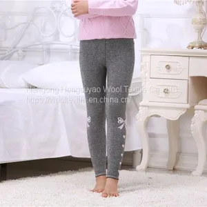 Hot Popular Jacquard Lovely Cartoon Bow Children Girl Gray Color Cotton Comfortable Sports Footless Tights thumbnail-5
