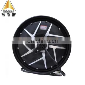 3000W 60-120V Permanent Magnet dc Electric Hub Motor Wheel 10 Inch Hub Motor Electric Motor Wheel Hub thumbnail-1