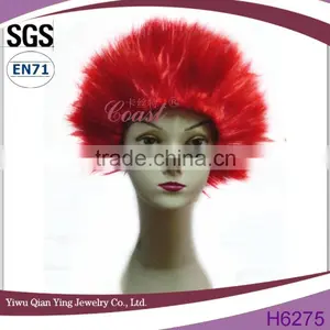 Fashion New Design Red Spiky Hair Cutting Design for Halloween Props thumbnail-1