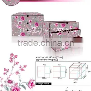 Delicate Cardboard Storage Box With Drawers thumbnail-1