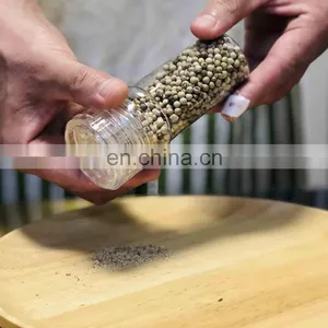 Adjustable Ceramic Grinding Mechanism Transparent Plastic Body Salt And Pepper Grinder thumbnail-2