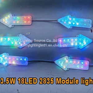 New Design Popular LED Arrow Module 3.5W 2835 Modules 18led Red Green Blue Yellow White Pink RGB thumbnail-4