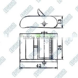 04600 Cam Buckle 1 Inch, Ratchet Tie Down, Cam Buckle thumbnail-2