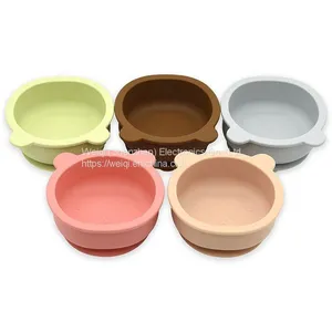 Bear Silicone Snack Bowl With Suction Bottom thumbnail-1