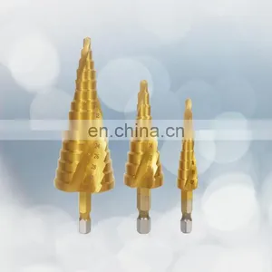 Spot High-Speed Steel Hexagonal Handle Titanium-Plated Step Hole Reaming Drill Bit thumbnail-3