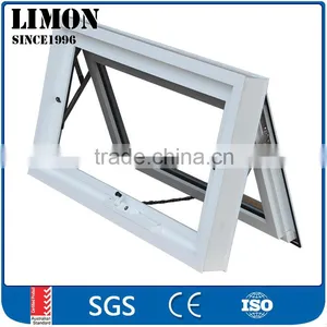 Australia Standard Double Glazed Aluminium Chain Winder Awning Window Design With Chain Winder in White thumbnail-1