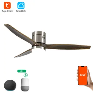 52inch Ceiling Fan With Solid Wood Blades Fans With Remote Cotroller thumbnail-5