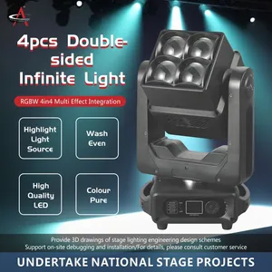 WJ460 Professional Lighting Factory Wholesale 4x60W Double-sided Electrodeless Beam Lighting Double Moving Head Light thumbnail-3