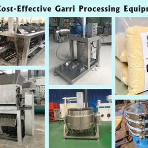 High Cost-Effective Cassava Garri Processing Machine Cassava Peeling Machine Grinder Pressing Machine Garri Fryer Garry Processing Plant thumbnail-3