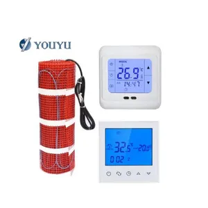 Touch Screen Smart System Home Use Heating Cable Mat Electric Underfloor Heating Thermostat Manufacturer thumbnail-1
