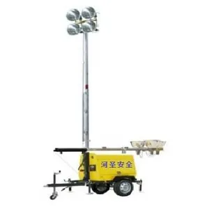 Mobile Mining Light Tower With Diesel Generator for Heavy Duty Use thumbnail-1