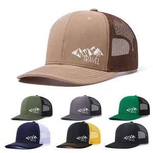 Wholesale Fashion Mountain Embroidery Baseball Cap Summer Breathable Mesh Caps Adjustable Hip Hop Trucker Hats Men Women Outdoor Sun Hats Bucket thumbnail-2