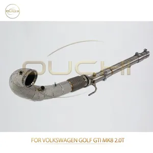 Exhaust Downpipe for Volkswagen Golf GTI MK8/Golf R MK8/Passat/Tiguan/Touareg Stainless Steel Performance Upgrade Increase High-performance Auto Parts thumbnail-1
