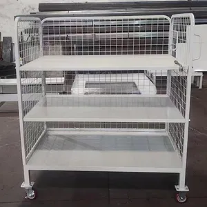 Multi-Tier Order Picking Trolley With Steps for Warehouse Logistics thumbnail-5