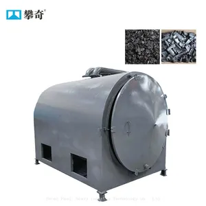 Large Capacity Coal Sawdust Charcoal Palm Kernel Shell Log Wood Carbonization Furnace Machine thumbnail-1