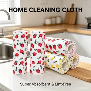 Premium Microfiber Cleaning Cloth Gold Supplier Custom Logo Kitchen Towels Dish Cloths Wholesale Cleaning Cloth thumbnail-4