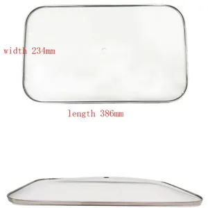 OEM Custom Rectangular Tempered Glass Lid for Chafing Dish Buffet Server Hotelware Food Warmer thumbnail-4
