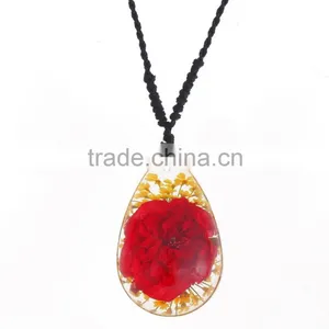 New Sweet Gift Real Flowers Resin Fashion Pendant thumbnail-3