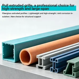 Heavy Duty FRP Pultruded Profile Corrosion Resistant Fiberglass Structural Beam for Industrial Construction thumbnail-1