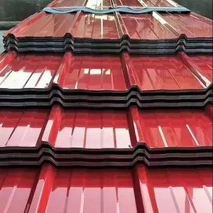 Color Coated Corrugated Sheet Steel, PE/SMP/PVDF Coating, Galvanized Base Material thumbnail-3