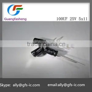 (hot Sale)100UF 25V 5x11 thumbnail-1