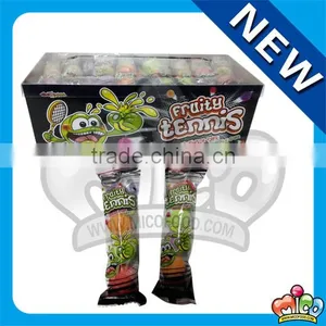 4pcs Tennis Bubble Gum With Sour Powder thumbnail-1