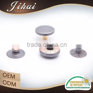2016 Trending Metal Fasteners Decorative Leather Jacket Snap Buttons thumbnail-1