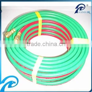 ID1/4'' X50FT Rubber Twin Line Welding Hose With Adapters for Gas Soldering, Cutting thumbnail-1