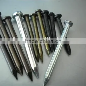 Black/galvanized Grooved Concrete Nails thumbnail-3