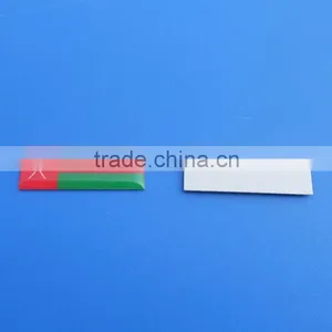 Oman National Flag Sticker Custom Metal Logo Stickers Rectangle Shape Logo Sticker thumbnail-1