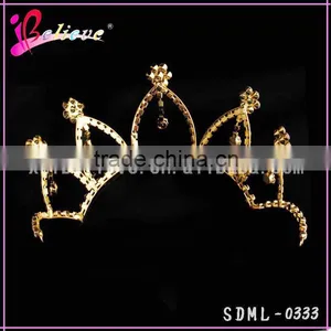 Nice Diamond Bridal Tiara,crystal Wedding Gold Tiaras,factory Wholesale Tiara Crown thumbnail-3